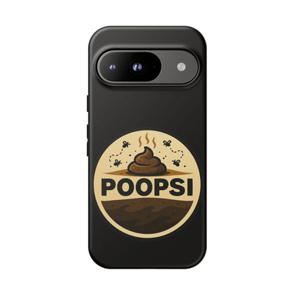 Phone Case — 'POOPSI' Funny Poop Logo Protective Cover