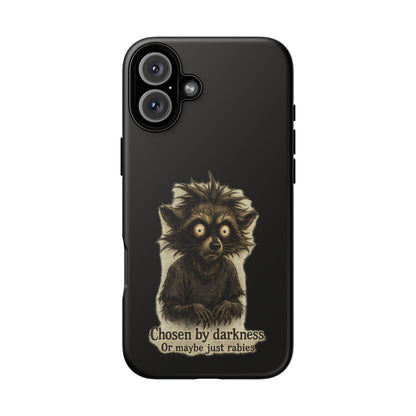 Phone Case — "Chosen by Darkness (Or Maybe Just Rabies)" Cute Creepy Lemur Design