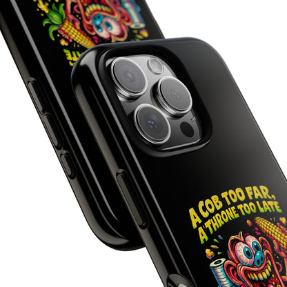 Phone Case — "A Cob Too Far" Popcorn Horror Design