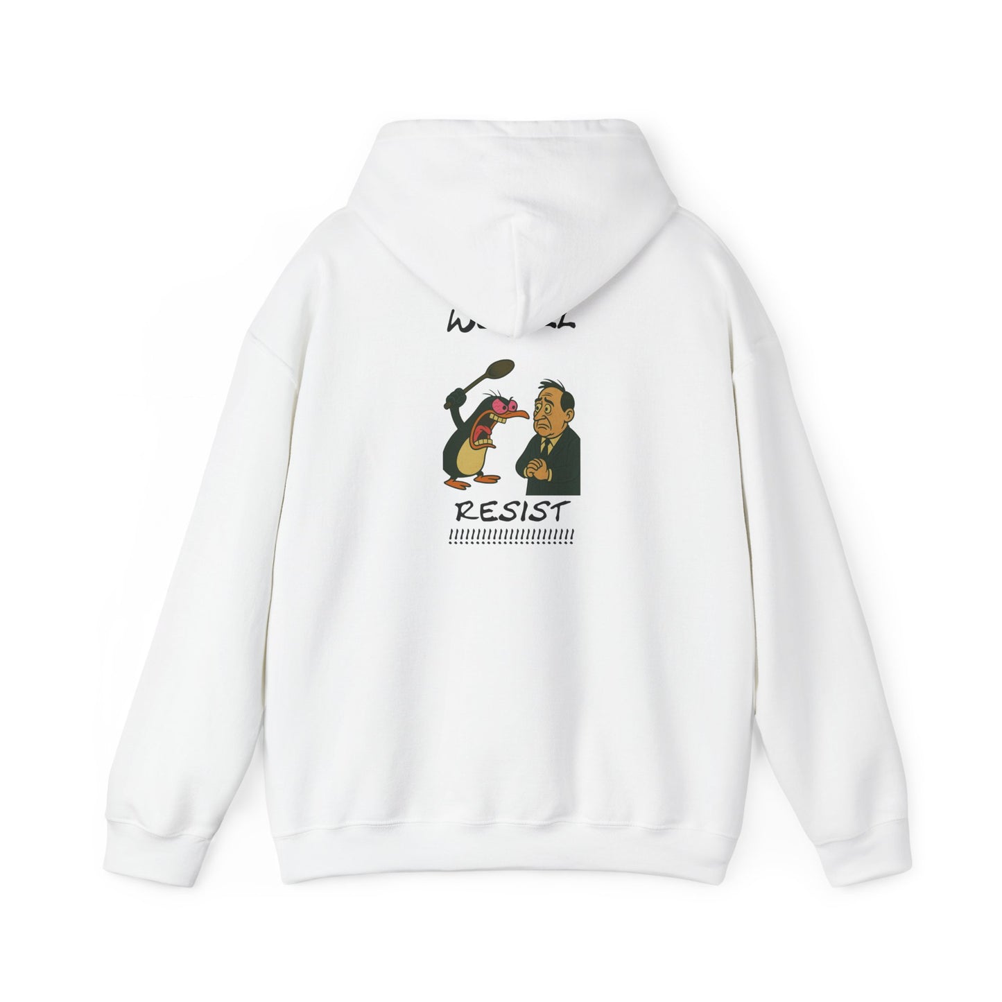 We Will Resist Angry Penguin Hoodie