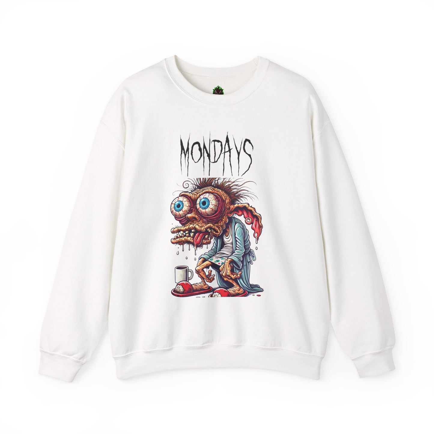 Mondays Zombie Coffee Creature Crewneck Sweatshirt