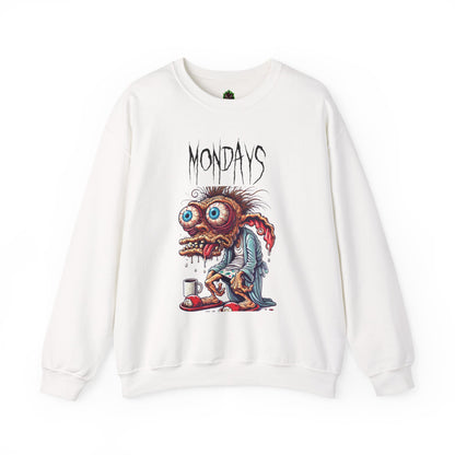 Mondays Zombie Coffee Creature Crewneck Sweatshirt