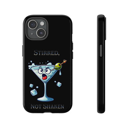 Stirred Not Shaken Phone Case — Funny Martini Cocktail Design