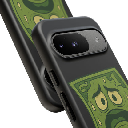Phone Case — Funny Traumatized Dollar Bill Design ("I'm not dirty, I'm just traumatized")