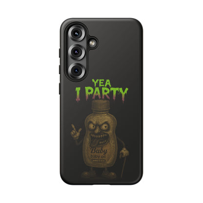 Phone Case — 'Yea I Party' Creepy Baby Bottle Graphic
