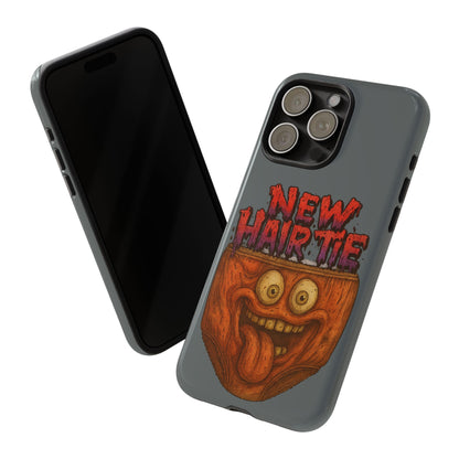 Phone Case — 'New Hairte' Funny Grinning Tongue-Out Monster Design