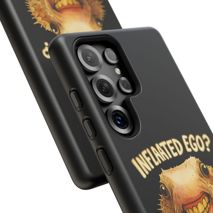 Phone Case — "Inflated Ego? Nah, It's Just Anxiety" Funny Pufferfish Design