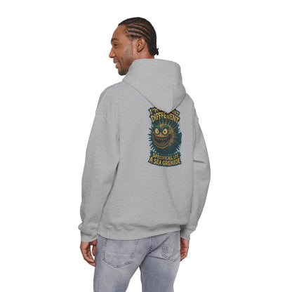 Sea Grenade Hoodie — 'I'm Different (Specifically A Sea Grenade)' Graphic Hoodie