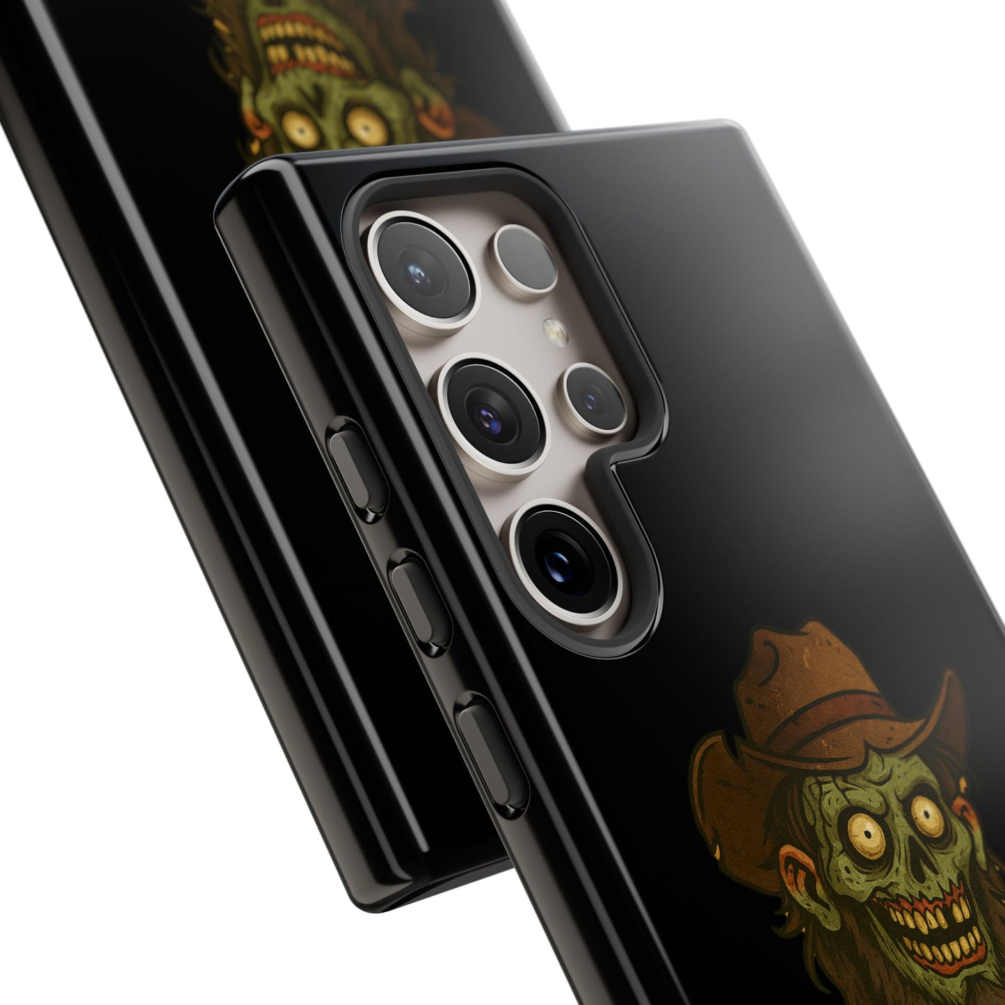 Zombie Cowboy Phone Case — "Ain't No Grave Gonna Hold This Yeehaw" Protective iPhone Cover