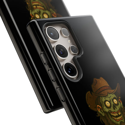 Zombie Cowboy Phone Case — "Ain't No Grave Gonna Hold This Yeehaw" Protective iPhone Cover