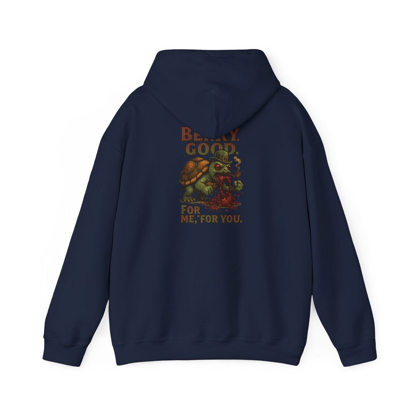 Turtle Graphic Hoodie — "Bein' Good For Me, For You" Retro Nature Sweatshirt