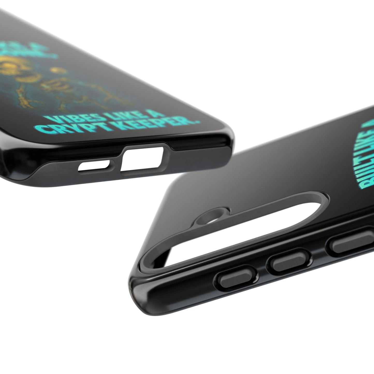 Phone Case — "Built Like a Wishbone, Vibes Like a Crypt Keeper" Skeleton Tough Case