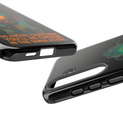 Phone Case — 'You'll Be Cheese in the Simulation' Angry Detective Mouse Graphic