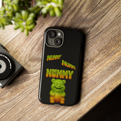 Nummy Gummy Phone Case — Cute Retro Green Gummy Bear Protective Case