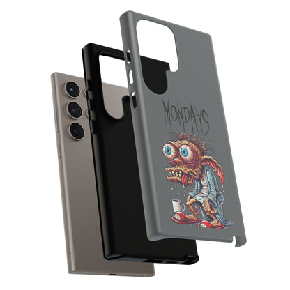 Mondays Zombie Character Phone Case – Funny Groggy Coffee Phone Cover