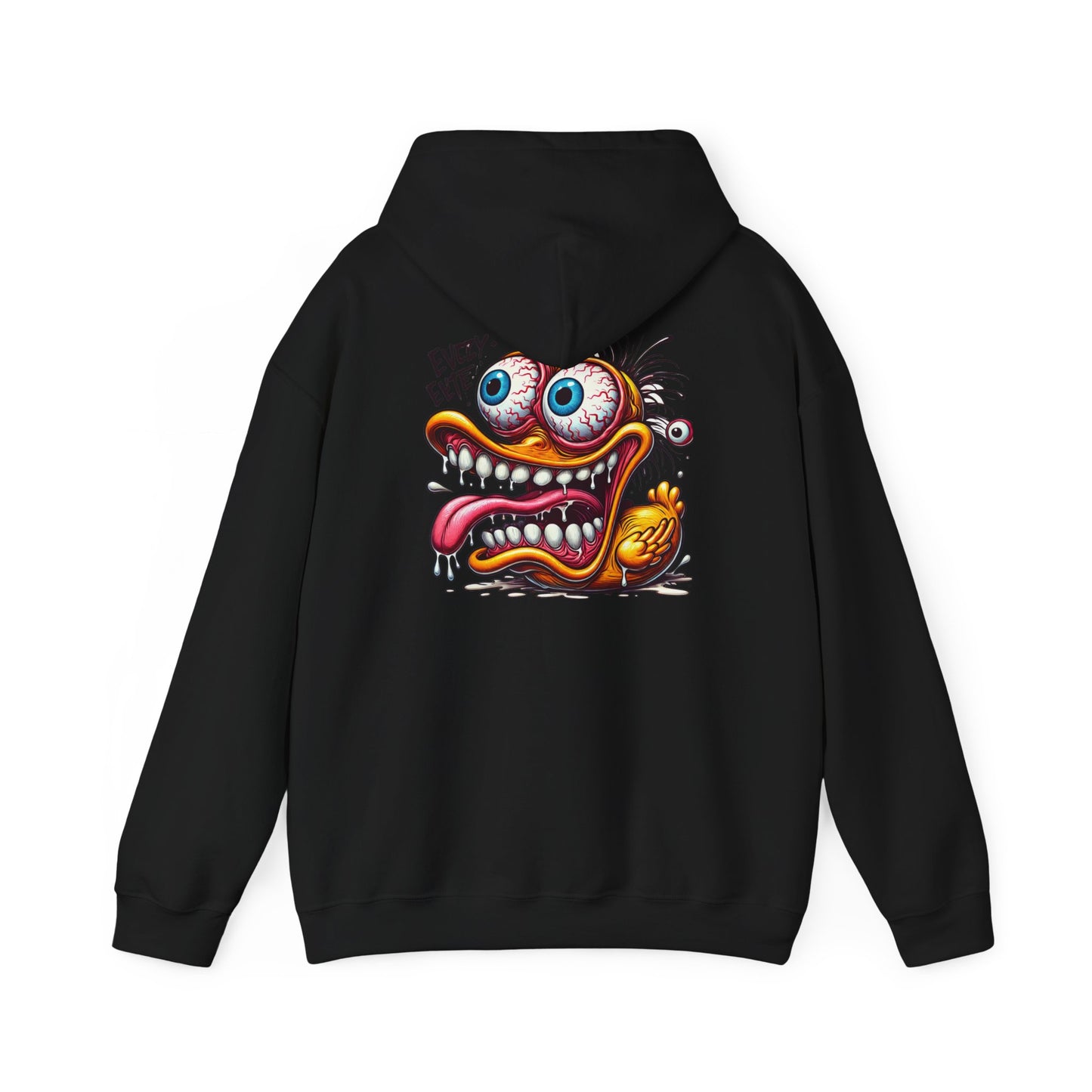 Crazy Cartoon Monster Hoodie - "Every Bite" Retro Hot Rod Art Pullover