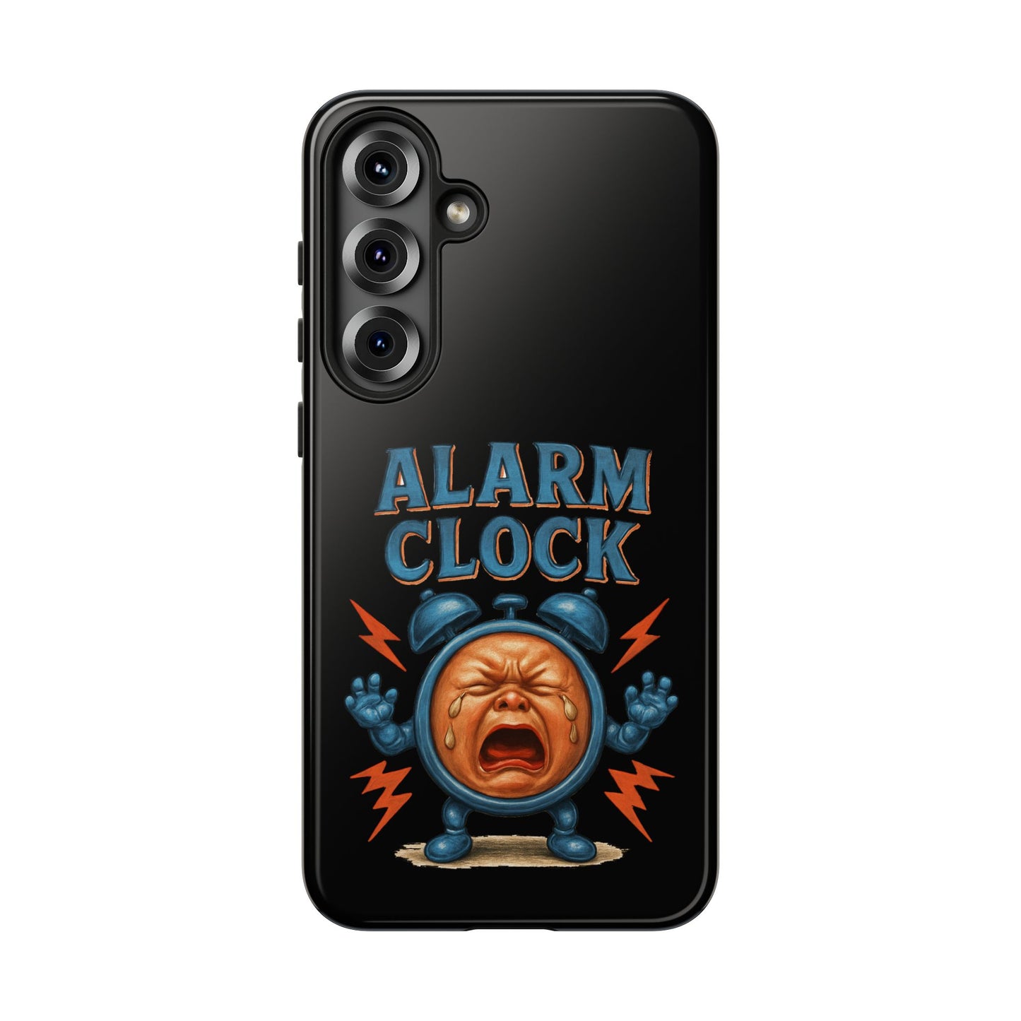Phone Case — "Alarm Clock" Retro Screaming Clock Protective Cover