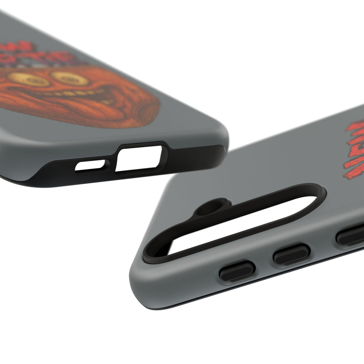 Phone Case — 'New Hairte' Funny Grinning Tongue-Out Monster Design