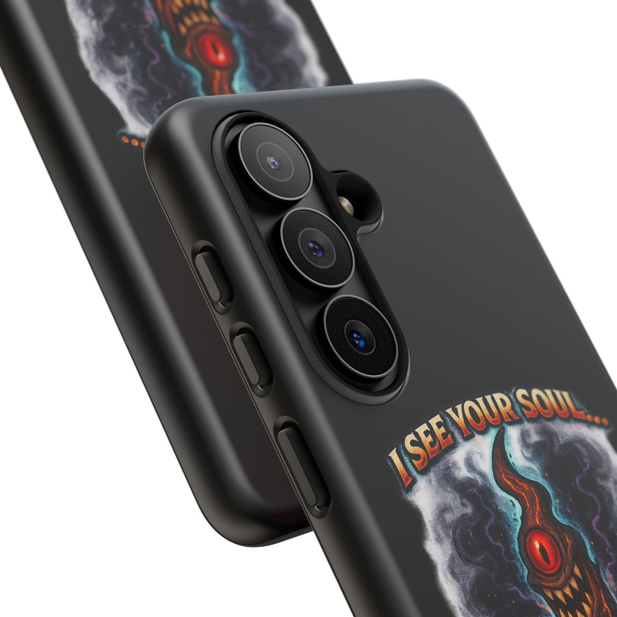 Phone Case — "I See Your Soul and It’s Disappointing" Dark Horror Graphic