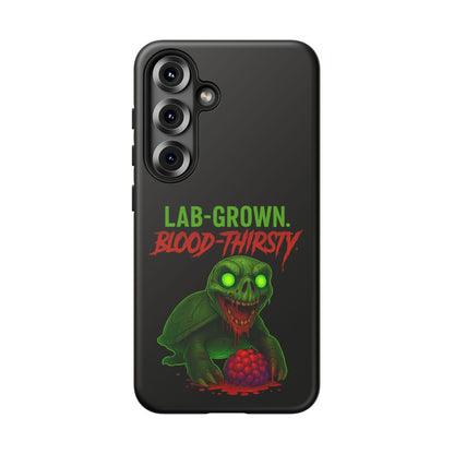 Phone Case — “Lab-Grown. Blood-Thirsty!” Green Monster Horror Design