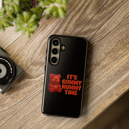 Phone Case — "It's Gummy Nummy Time" Red Gummy Bear Protective Case
