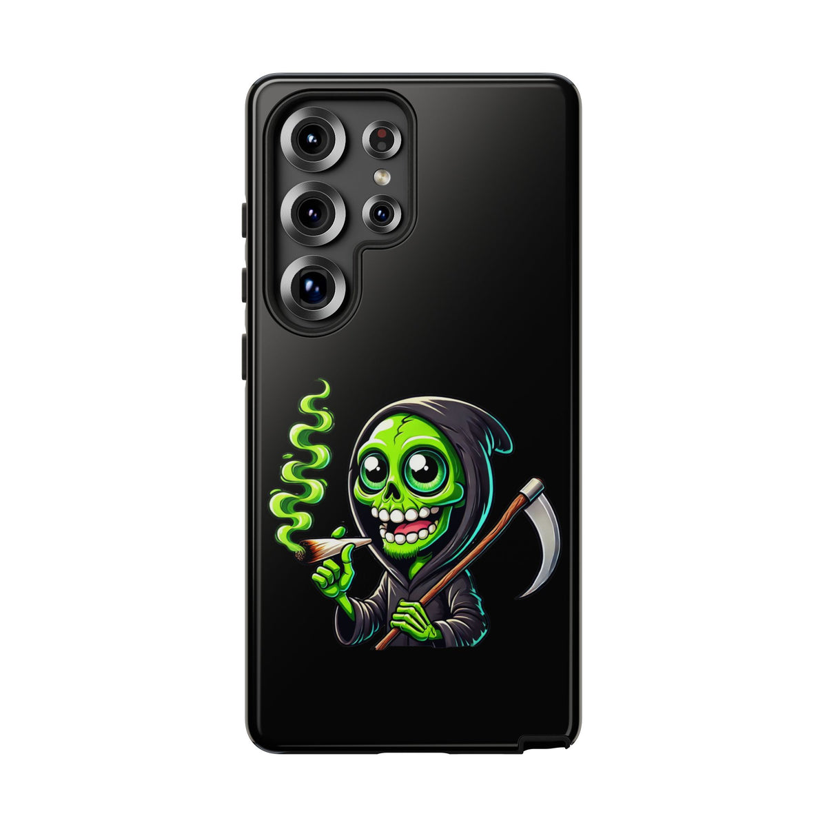 Grinning Green Reaper Phone Case