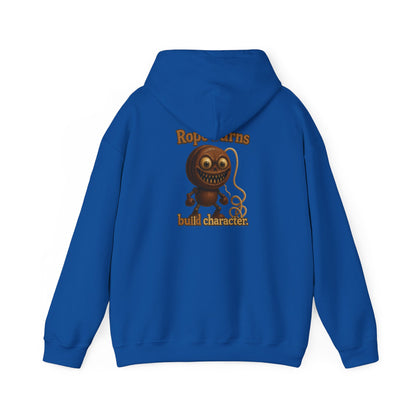 Hoodie — Retro Cartoon Rope Toy 'Bold Character' Graphic Pullover