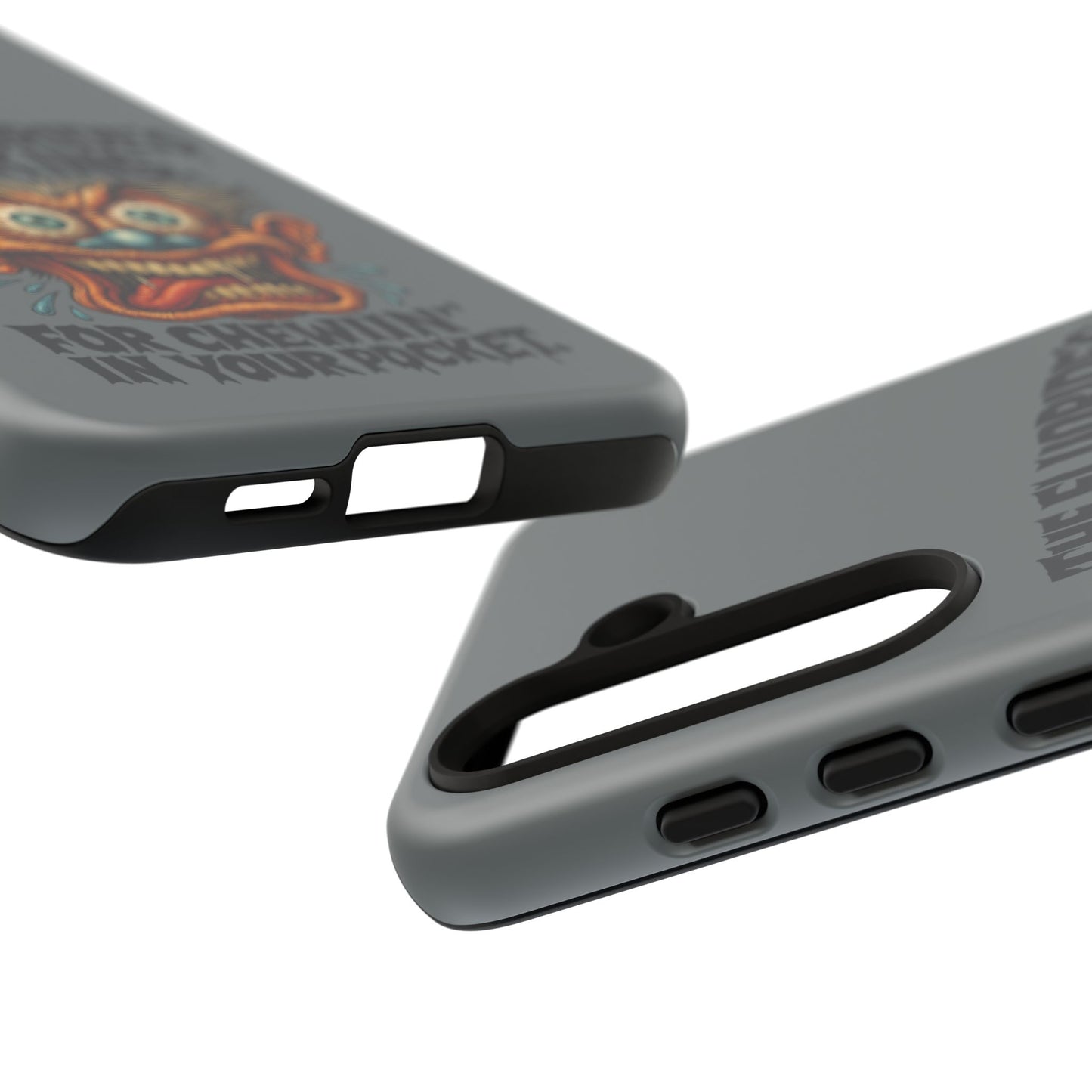 Phone Case — Retro Horror Graphic “The Fluoride’s Working” Shock Art