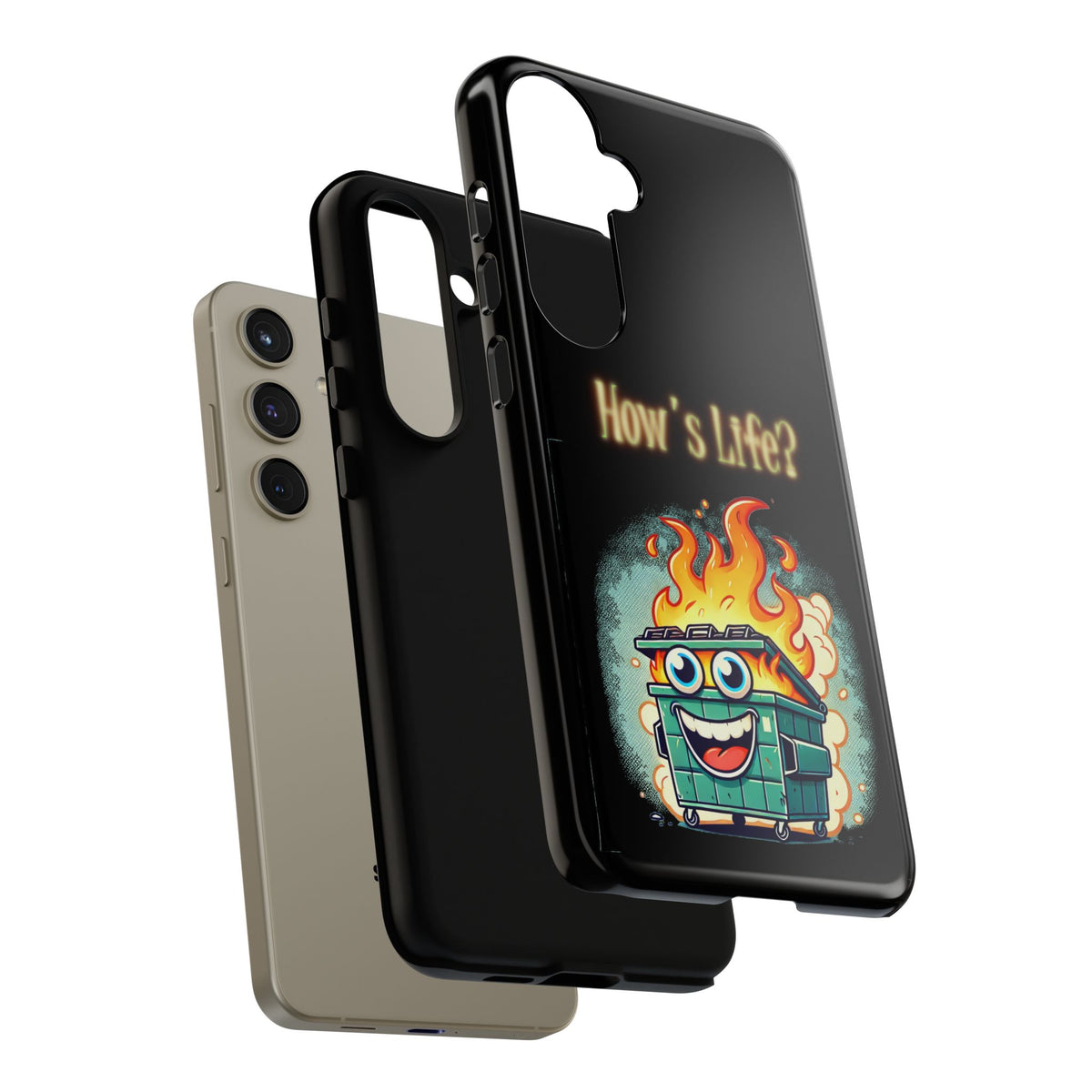 How's Life? Flaming Dumpster Phone Case