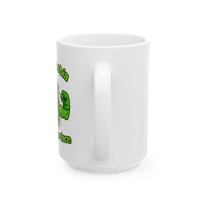 Funny Germ Cartoon Mug – 'Yea I Amoeba' Cute Science Coffee Cup (11oz & 15oz)