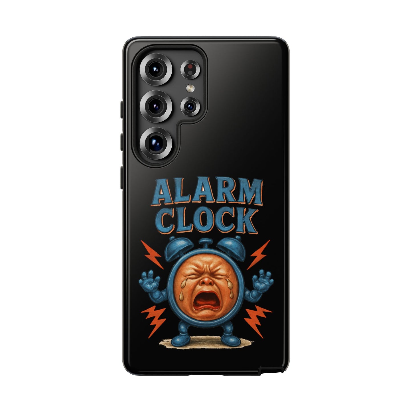 Phone Case — "Alarm Clock" Retro Screaming Clock Protective Cover
