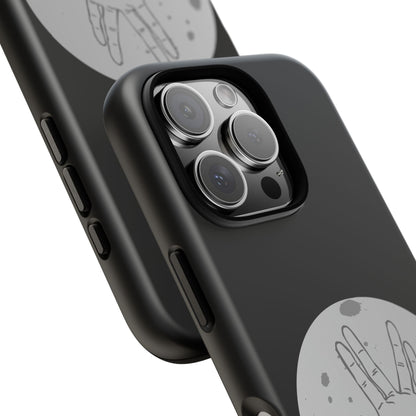 Spock Live Long Phone Case — Vulcan Salute Moon Graphic