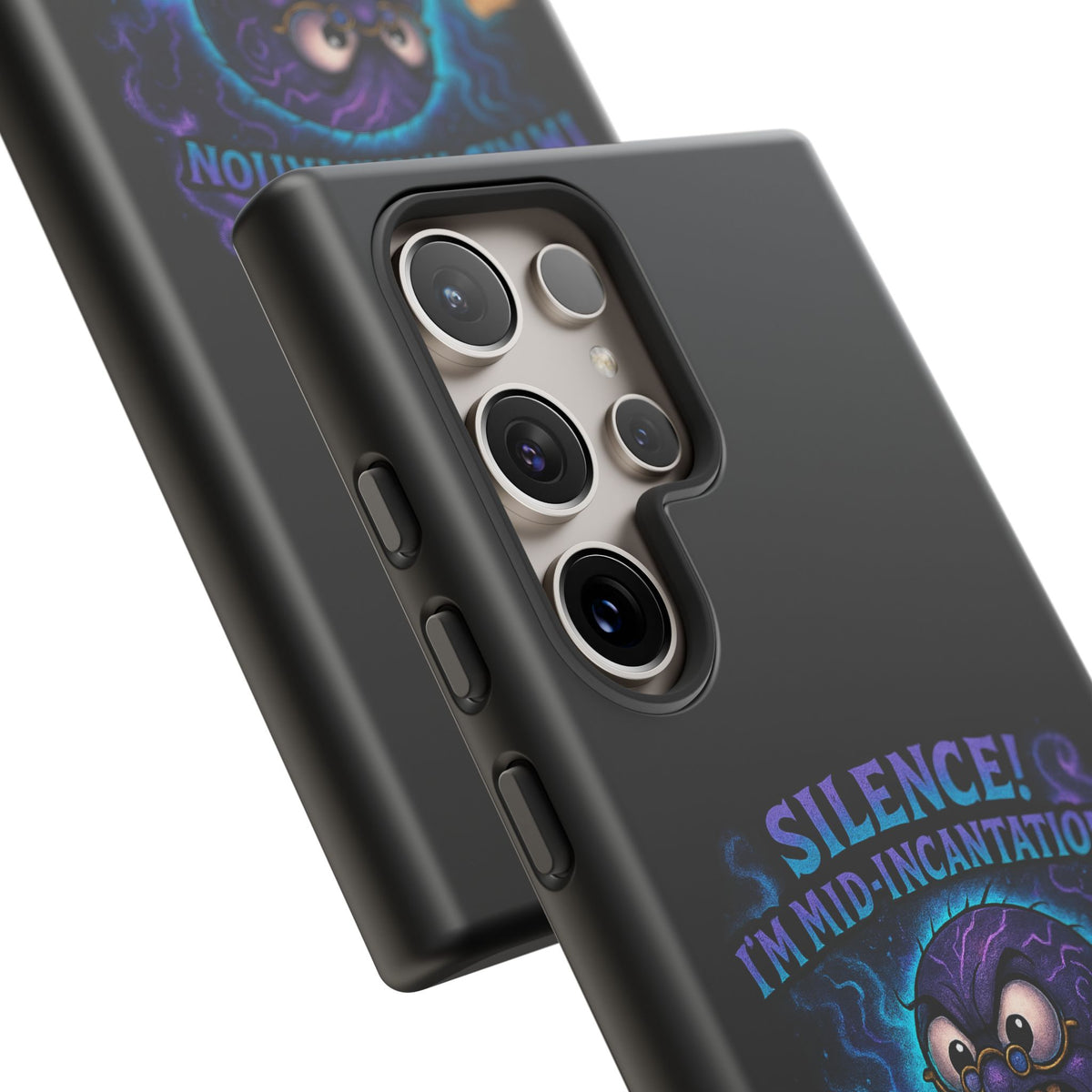 Phone Case — "Silence! I'm Mid-Incantation" Cute Angry Spider Magic Design