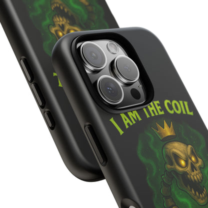 Tough Cases — “I Am The Coil In Your Nightmares” Skull Snake Shockproof Phone Case
