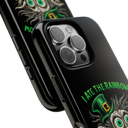 St. Patrick's Horror Phone Case — "I Ate the Rainbow, The Gold Screamed" Lucky Goblin Design