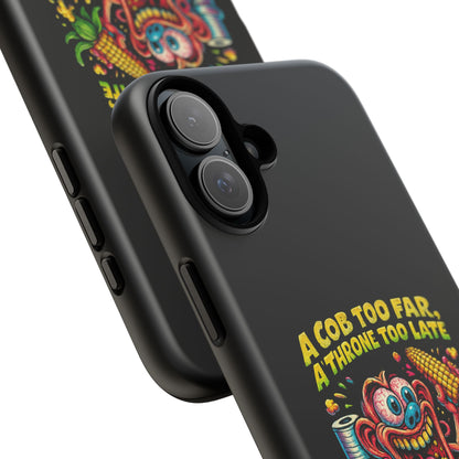 Phone Case — "A Cob Too Far" Popcorn Horror Design