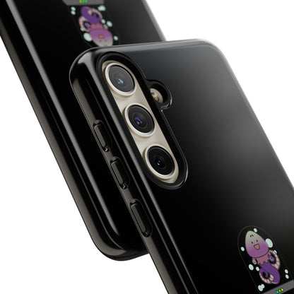 Phone Case — 'Got Protection?' Cute Purple Alien Anti-Shock Protective Cover