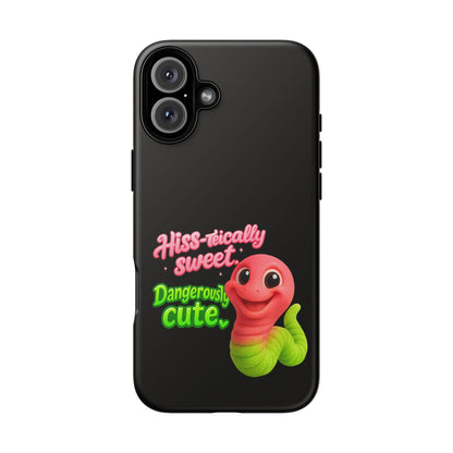 Phone Case — "Hiss-tically Sweet, Dangerously Cute" Worm Design