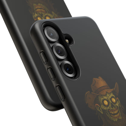 Zombie Cowboy Phone Case — "Ain't No Grave Gonna Hold This Yeehaw" Protective iPhone Cover