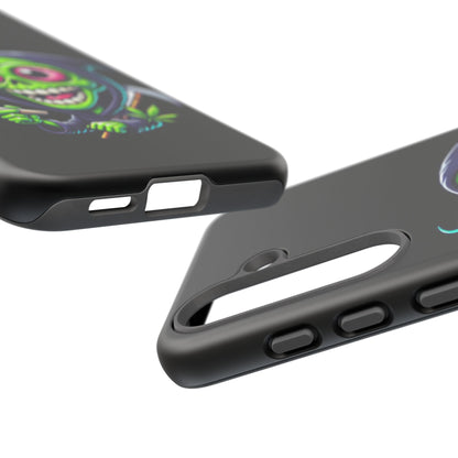 Grinning Stoner Grim Reaper Phone Case – Cannabis Skull iPhone Cover