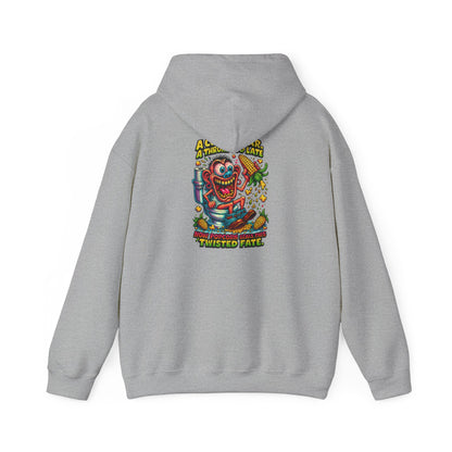 Twisted Fate Clown Hoodie – Retro Horror Skate Graphic Sweatshirt