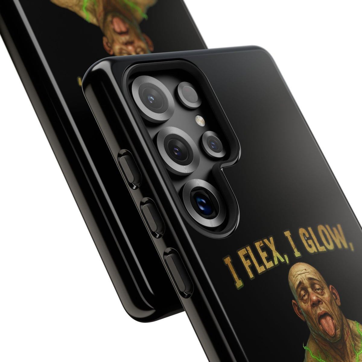 Phone Case — I Flex, I Glow Funny Muscular Guy Phone Cover