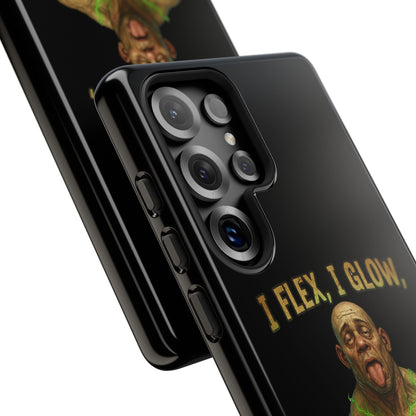 Phone Case — I Flex, I Glow Funny Muscular Guy Phone Cover