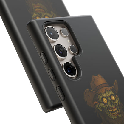 Zombie Cowboy Phone Case — "Ain't No Grave Gonna Hold This Yeehaw" Protective iPhone Cover