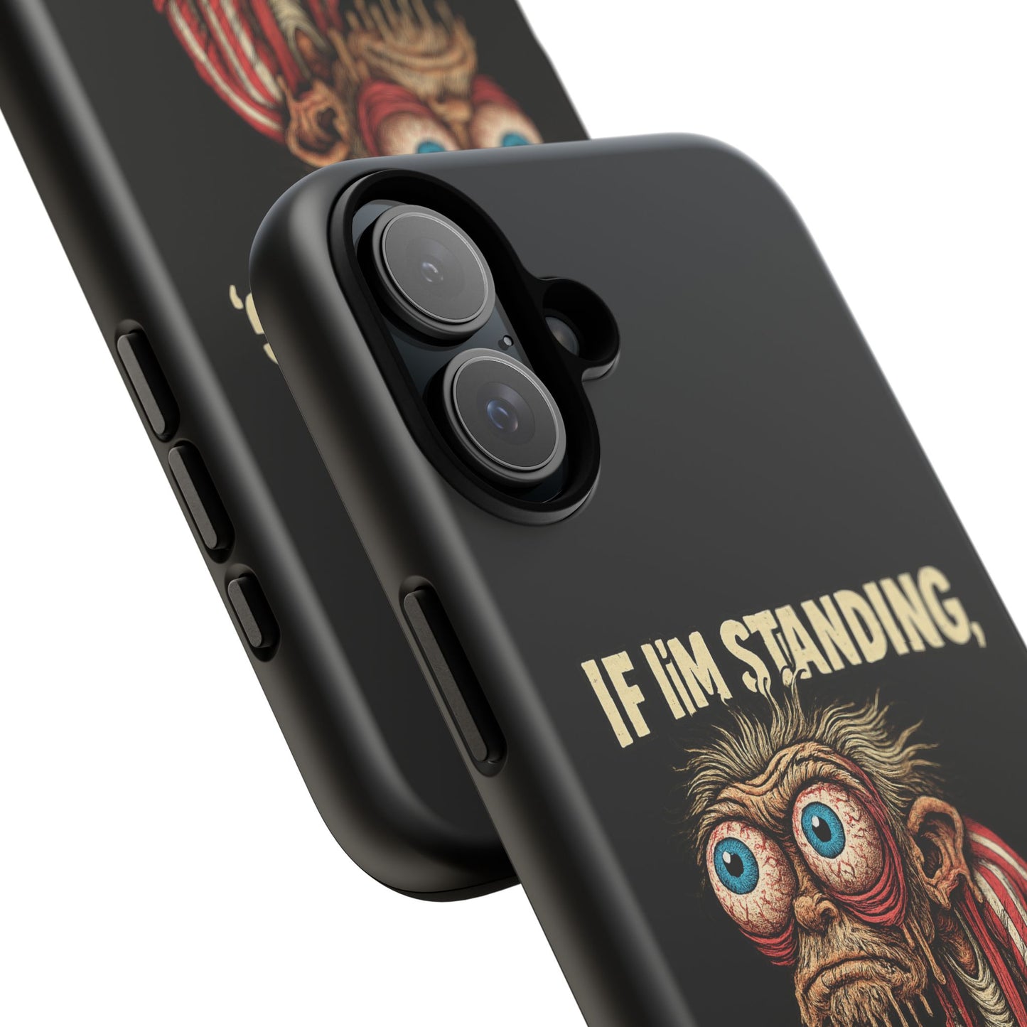 If I’m Standing It’s Against My Will — Funny Sleepy Monster Phone Case
