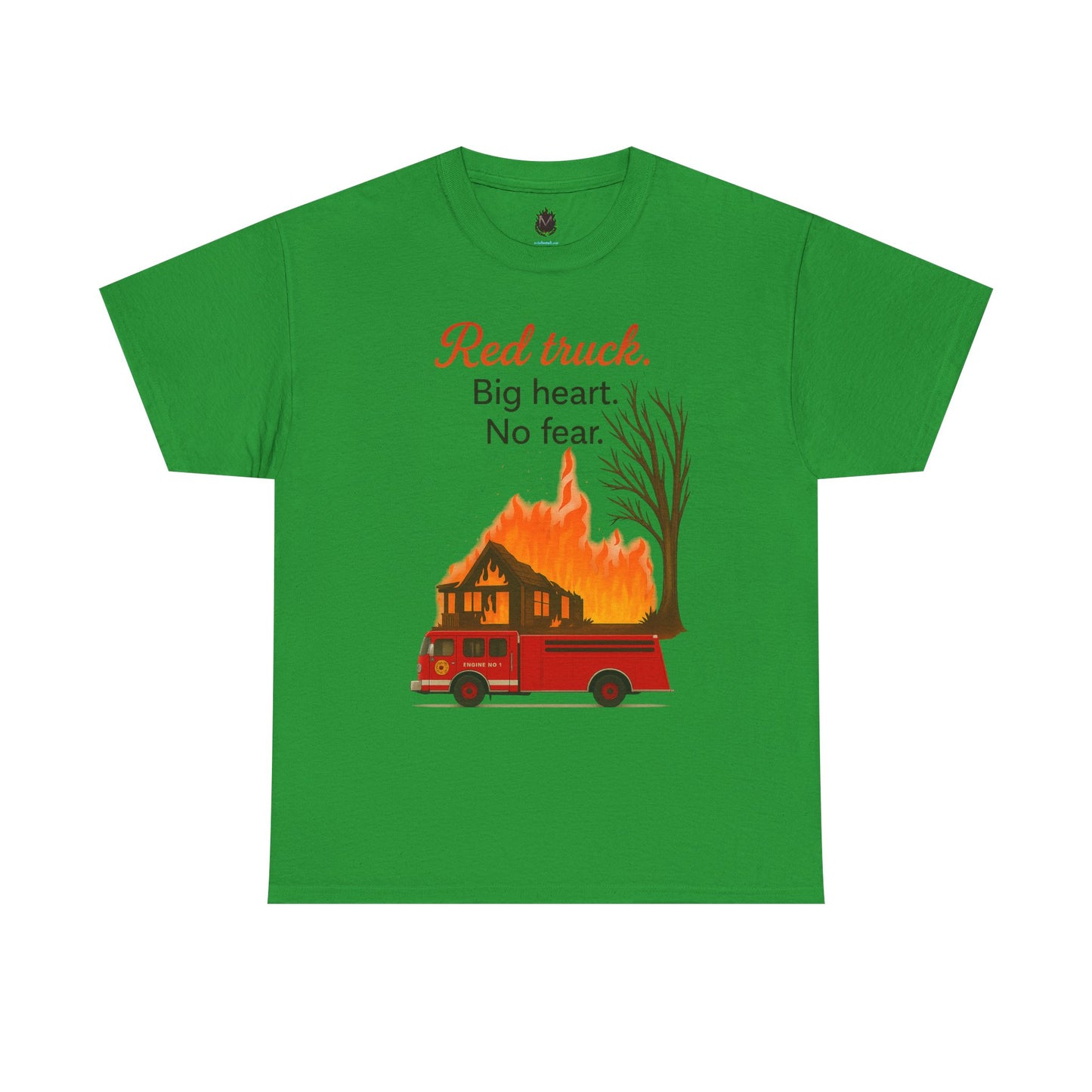 Red Truck. Big Heart. No Fear. – Firefighter Tribute Tee