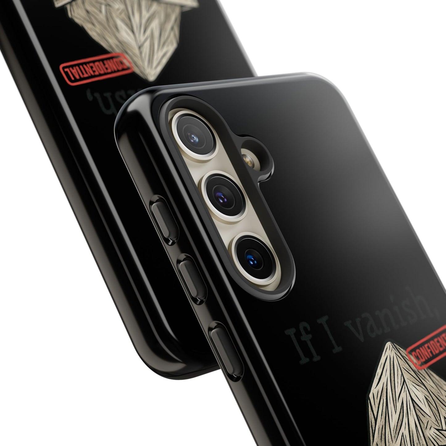 Conspiracy Tin-Foil Hat Phone Case — If I Vanish, Tell the Pigeons I Knew (Confidential)
