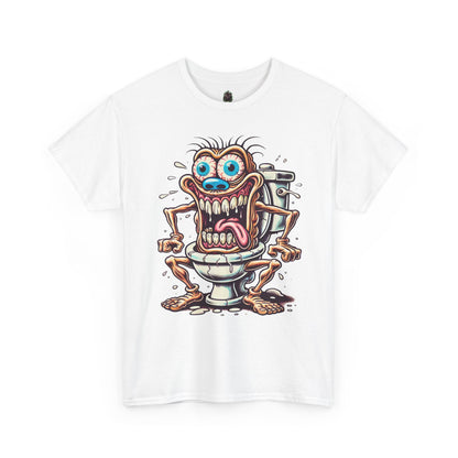 Crazy Toilet Monster T-Shirt — Funny Gross Cartoon Tee