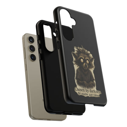 Phone Case — "Chosen by Darkness (Or Maybe Just Rabies)" Cute Creepy Lemur Design