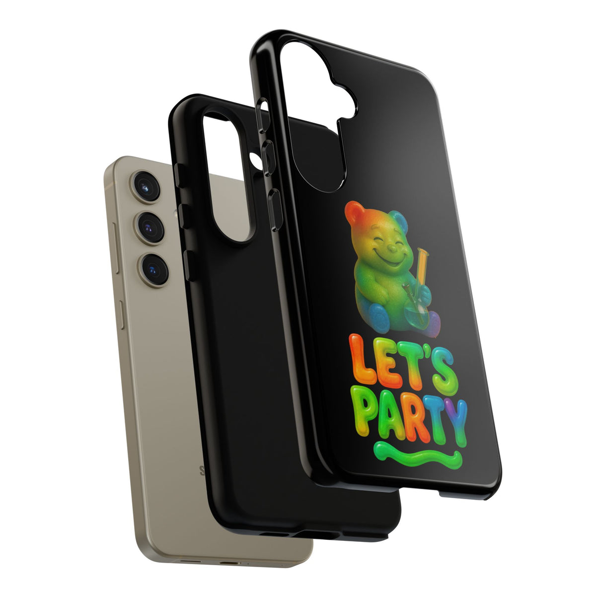 Let's Party Rainbow Bear Phone Case
